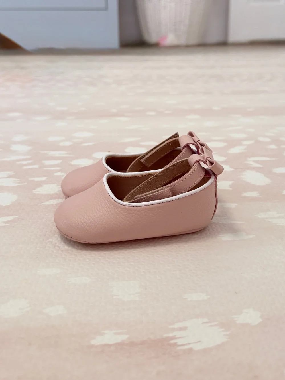 Elephantito Pink Bow Strap Baby Mary Jane Shoes